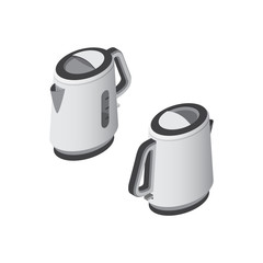 Electric kettle Isometric Vector Illustration