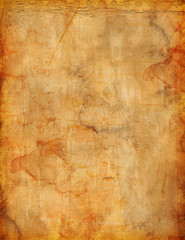 Grunge stained parchment background for flyer or poster