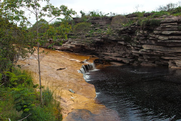 Brazil, Bahia, Mucugenzinho River, Poco do Diablo, Devils Pond