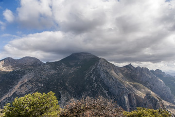 pico de la Huma en el desfiladero de los gaitanes, El chorro, Andales