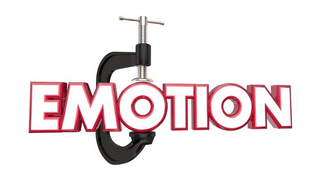 Emotion Suppress Hold Down Inside Clamp Vice Word 3d Animation