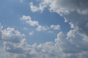 Clouds in the blue sky