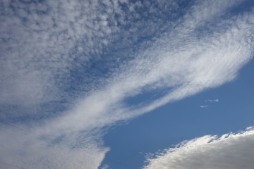 Clouds in the blue sky