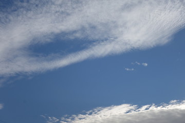 Clouds in the blue sky