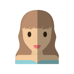 woman female girl isolated icon vector illustration design