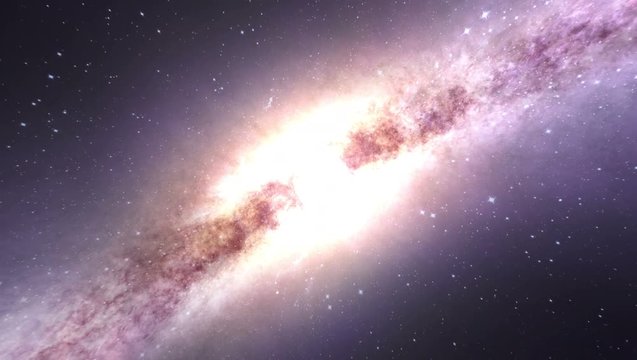 Center of the galaxy and go away from it rapidly