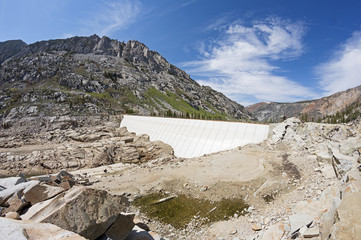 Empty South Lake Dam