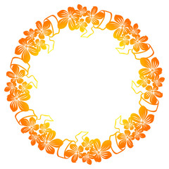 Decorative gradient frame with empty space for text or picture.