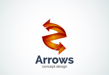 Direction arrows logo