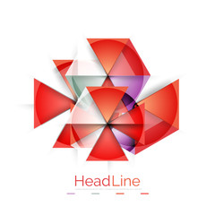 Vector 3d geometric abstract background