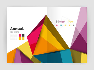 Obraz premium Low poly annual report