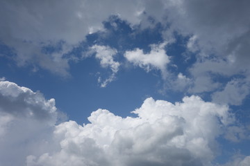 Clouds in the blue sky