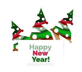 Christmas geometric abstract sale promo banner