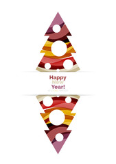 Abstract Christmas sale banner design with blank space