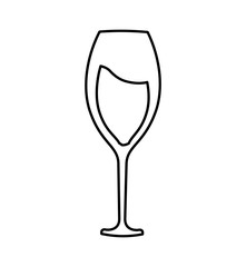 wine glass isolated icon vector illustration design