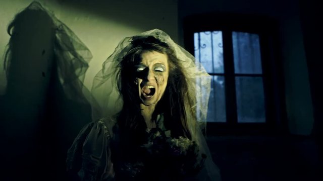 Bride ghost story. Halloween night