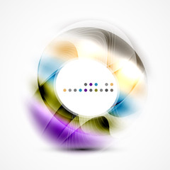 Colorful abstract circle banner