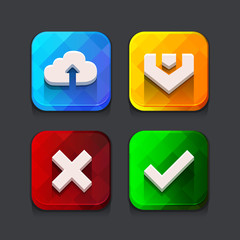 Obraz premium Download web icons collection