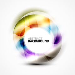 Colorful abstract circle banner