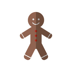 Coockie icon. Christmas season decoration and celebration theme. Isolated design. Vector illustration