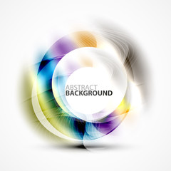 Colorful abstract circle banner