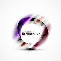 Colorful abstract circle banner