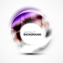 Colorful abstract circle banner