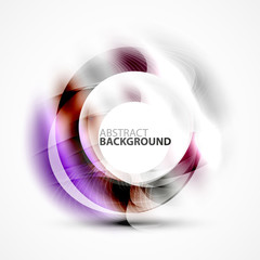 Colorful abstract circle banner