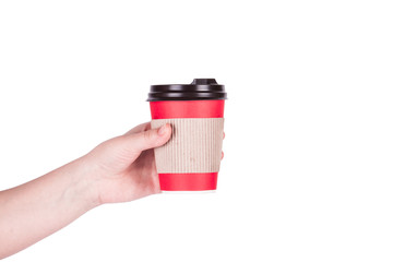 Red disposable cup