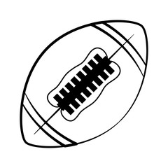 american football balloon isolated icon vector illustration design