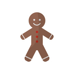 Coockie icon. Christmas season decoration and celebration theme. Isolated design. Vector illustration