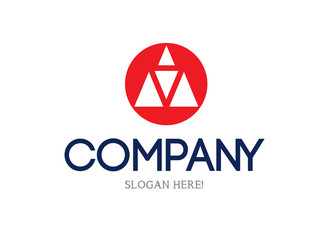 Naklejka premium Triangle Logo Concept