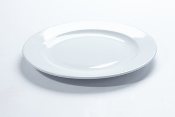 empty white plate