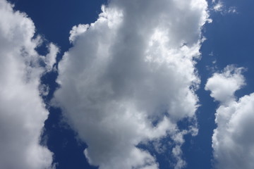 Clouds in the blue sky