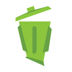 Abstract Bin Icon Design