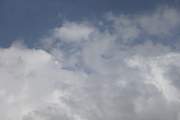 Clouds in the blue sky