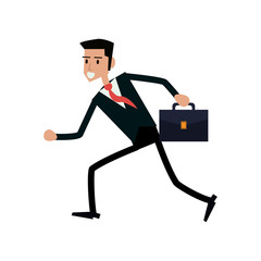 Businessman avatar icon. Businesspeople management and corporate theme. Isolated design. Vector illustration