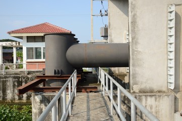 walk way in public dam Thailand