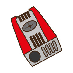 sharpener supply isolated icon vector illustration design