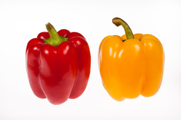 Two Isolated Peppers