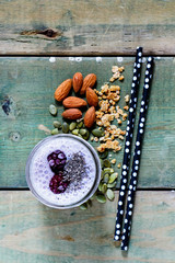 Healthy berry smoothie