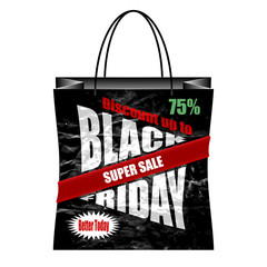 Black Friday paper shopping bag