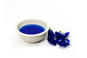 Water butterfly pea flower, healthy drinking water 