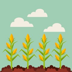 agriculture production landscape icon vector illustration design