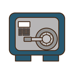 safe box isolated icon vector illustration design