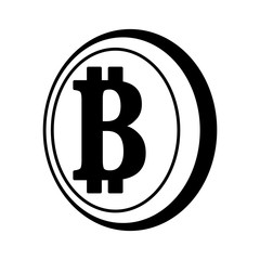 bit coin isolated icon vector illustration design