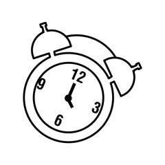 alarm clock isolated icon vector illustration design