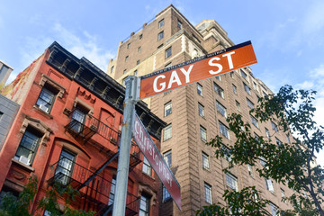 Gay Street in Greenwich Village in New York City