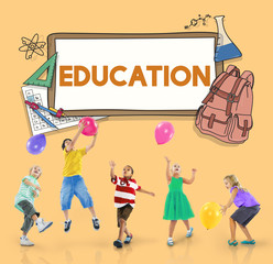 Learn Kids Camp Student Education Concept