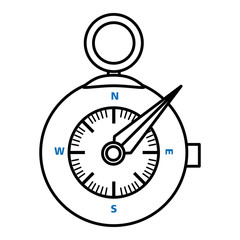 compass guide device isolated icon vector illustration design